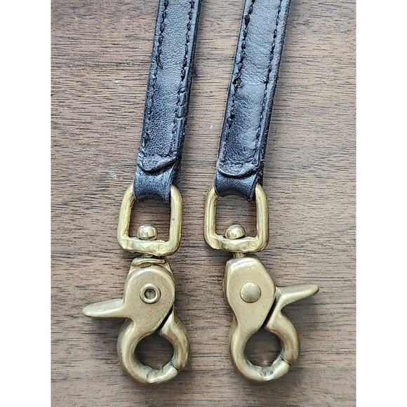 Vtg 70s Coach NYC Made In USA Black Leather Crossbody Bag 196-4734 Read - Picture 9 of 14